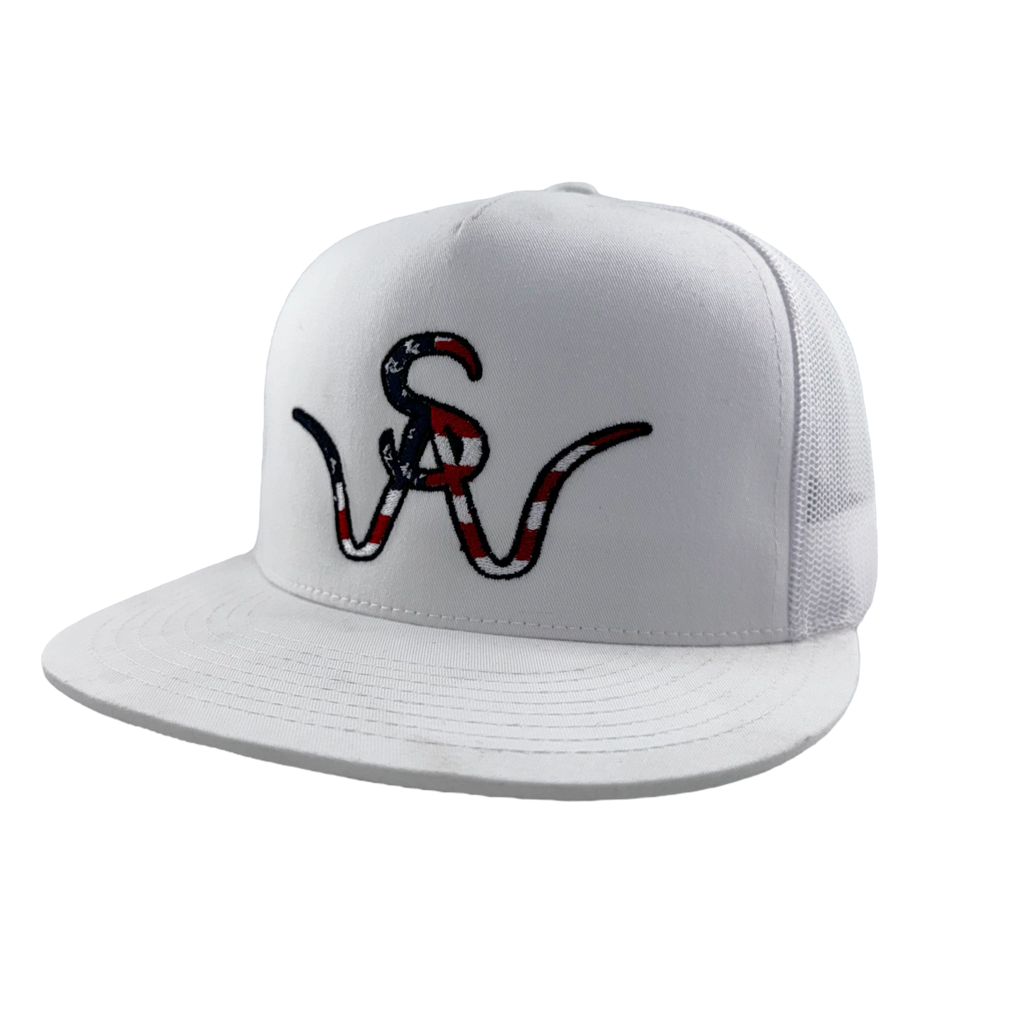 White America First Hat Front