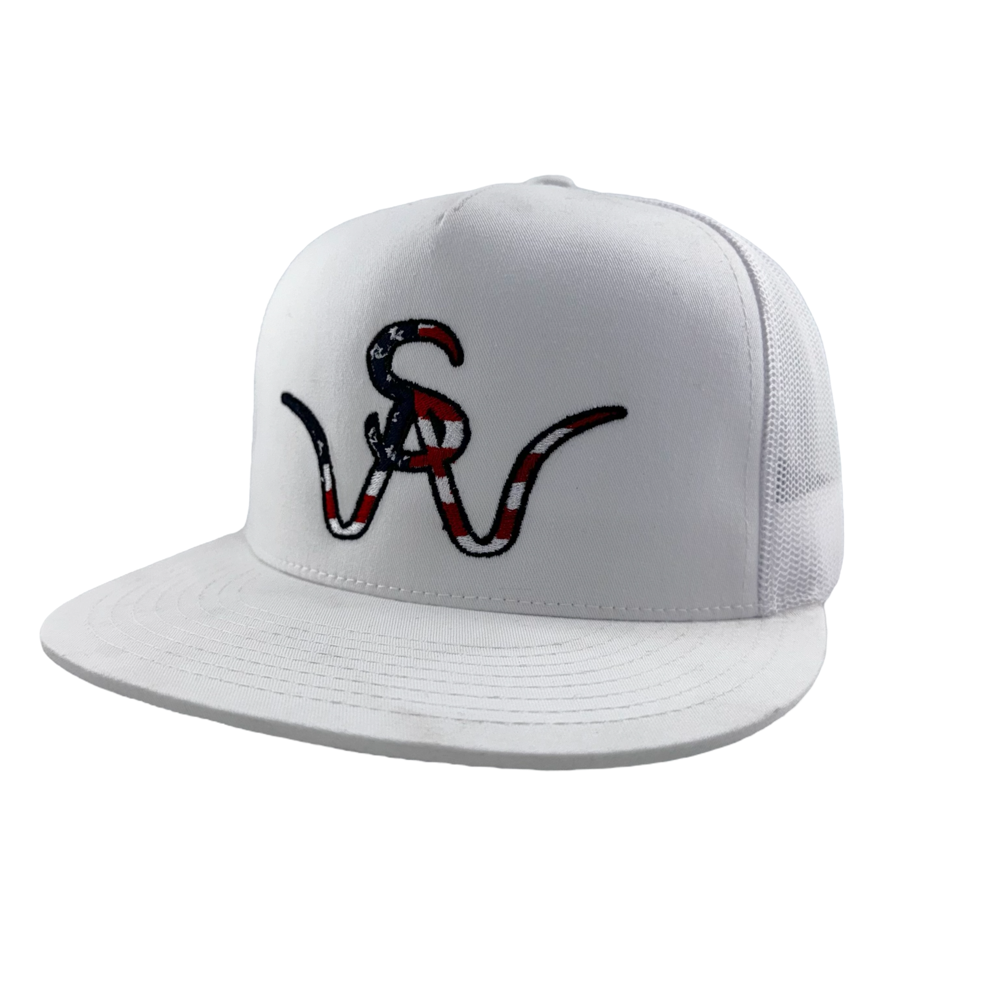 White America First Hat Front
