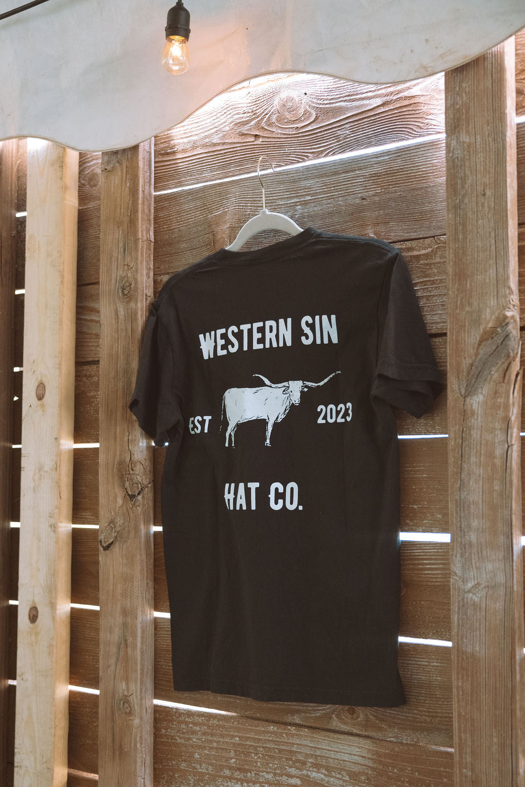 All Hat no cattle T-shirt back